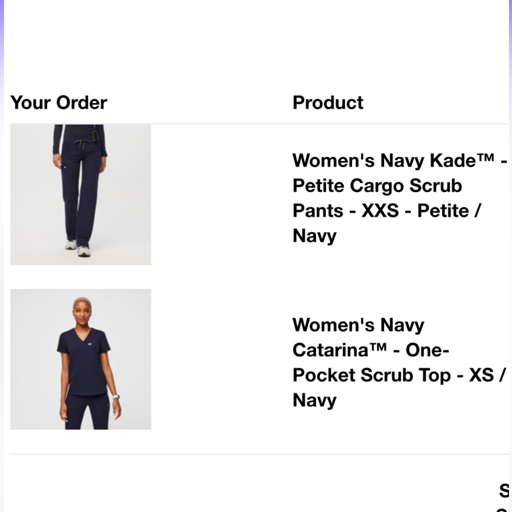 Figs Navy’s Scrub Top XS / Bottom PETITE XXS
